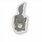 Frost Babies Zhur sticker wolf pup (Voorkant)