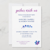 Frost Berry Winter Party Kaart (Achterkant)