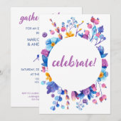 Frost Berry Winter Party Kaart (Voorkant / Achterkant)