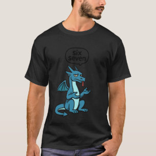 Frost Blue 67 Six Seven 6-7 Draak - Tiener Kindere T-shirt