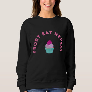 Frost Eet Herhaal Cupcake Ontwerp Trui