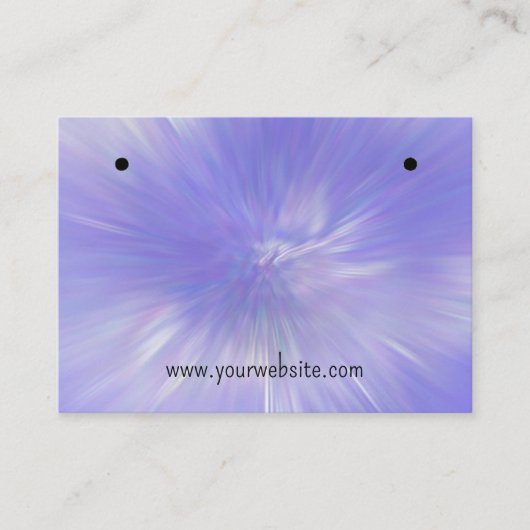 Frost Explosion Oorbel Display Kaart Visitekaartje (Voorkant)