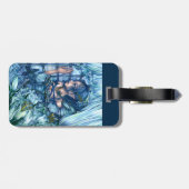 Frost Fairy Meisje's Uitzicht van een Sapphire Win Bagagelabel (Achterkant horizontaal)