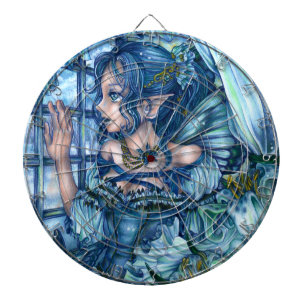 Frost Fairy Meisje's Uitzicht van een Sapphire Win Dartbord