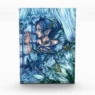 Frost Fairy Meisje's Uitzicht van een Sapphire Win Fotoblokken