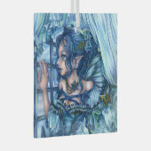 Frost Fairy Meisje's Uitzicht van een Sapphire Win Glas Ornament (Voorkant Rechts)