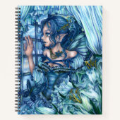 Frost Fairy Meisje's Uitzicht van een Sapphire Win Notitieboek (Voorkant)