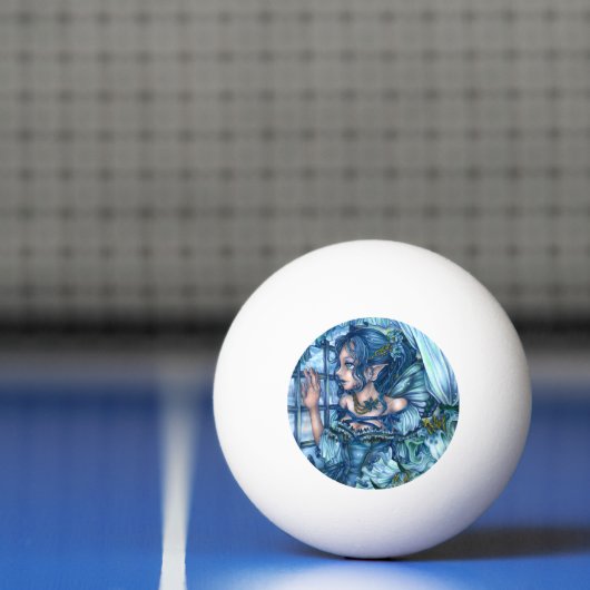 Frost Fairy Meisje's Uitzicht van een Sapphire Win Pingpongballen (Net)