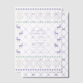 Frost Fairy Ugly Sweater Christmas Party Vellum Uitnodigingen (Offset (Uitnodiging))