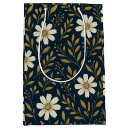 Frost & Gold Daisies Geschenktas Medium Cadeauzakje
