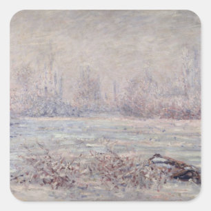 Frost nabij Vetheuil, 1880 Vierkante Sticker