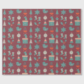 Frost Nordic Christmas Cadeaupapier (Vlak)