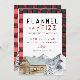 FROST Red Flannel & Fizz Winter Bachelorette Kaart