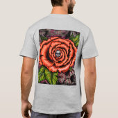 Frost schedel bloem t-shirt (Achterkant)