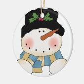 Frost Snowman Ornement de vacances (Gauche)