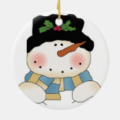 Frost Snowman Ornement de vacances (Dos)