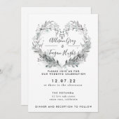 Frost Wedding Uitnodiging (Voorkant / Achterkant)