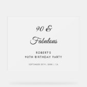 Frosted 90 & Fabuleux fête d'anniversaire Bienvenu (Recto)