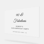 Frosted 90 & Fabuleux fête d'anniversaire Bienvenu (Angle)