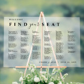 Frosted Acryl Alfabetisch Zitkaarten Teken Acryl Bord