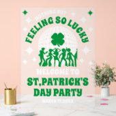 Frosted Acrylic St. Patrick's Day Party Teken Acryl Bord (Huwelijk)