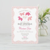 Frosted Animal Cookies Sweet Baby Sprinkle Kaart (Staand voorkant)