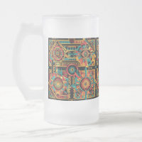 Frosted Aqua "Aztec Dream" 473ml Glazen Mok