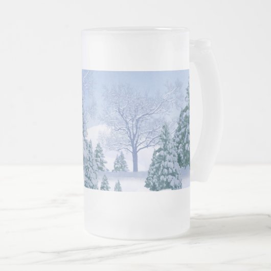 Frosted Beer Mok Channel Een koude op een warme da (Voorkant rechts)