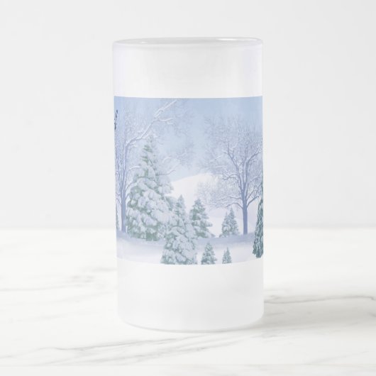 Frosted Beer Mok Channel Een koude op een warme da (Center)