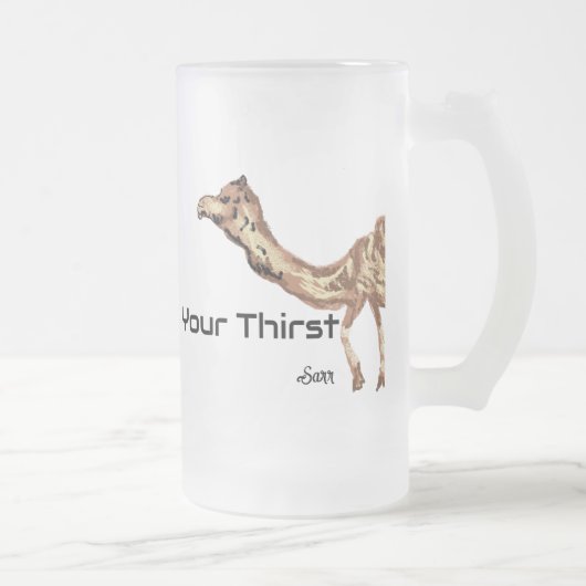 Frosted Beer Mok: Drijf je dorst Matglas Bierpul (Rechts)