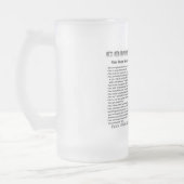 Frosted Beer Stein Combat Medic Matglas Bierpul (Links)