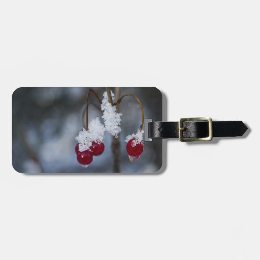 Frosted Berries Bagagelabel (Voorkant horizontaal)