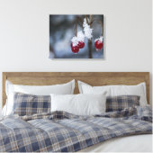 Frosted Berries Canvas Afdruk (Insitu (Slaapkamer))
