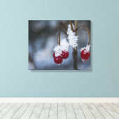 Frosted Berries Canvas Afdruk (Insitu (Houten vloer))
