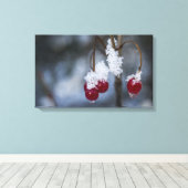 Frosted Berries Canvas Afdruk (Insitu (Houten vloer))