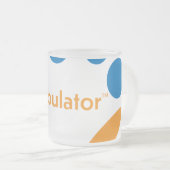 Frosted Blobulator-Mok Matglas Koffiemok (Voorkant rechts)