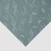 Frosted Blue Carols Tissuepapier (Detail)