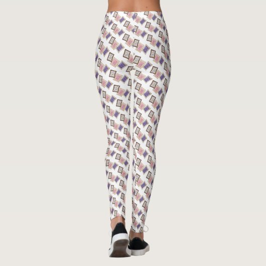 Frosted Breakfast Toaster Pastry Junk Food Foodie Leggings (Achterkant)