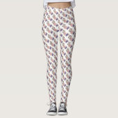Frosted Breakfast Toaster Pastry Junk Food Foodie Leggings (Voorkant)