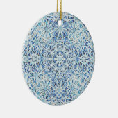 Frosted Crystal Bloom — Intricate Snowflake Design Keramisch Ornament (Rechts)