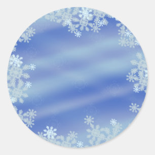 Frosted Edges Ronde Sticker