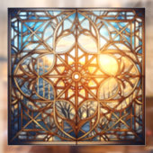 Frosted geometrische harmonie raamsticker (Vel 2)