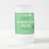 Frosted Glass Beer Mok - St. Patrick's Day Design (Center)