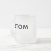 Frosted Glass Custom Mug Blank Template - 10oz (Devant gauche)