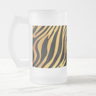 Frosted Glass Mok 16 oz - Eclectische dierenprints