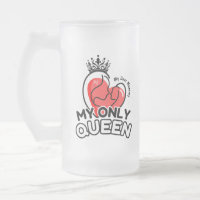 Frosted Glass Mok 16oz: Mijn enige Queen