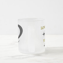 Frosted Glass Mok hou van jezelf je bent de beste