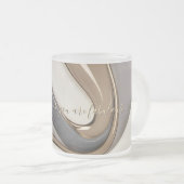 Frosted glass mok in stijlvolle graphics (Voorkant rechts)