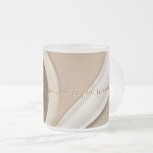 Frosted glass mok in stijlvolle graphics (Voorkant rechts)