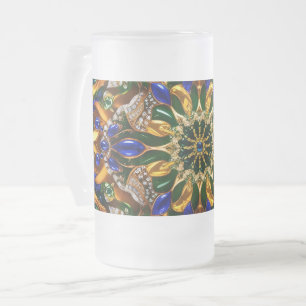 Frosted Glass Mok met Brazilië Kleuren ontwerp